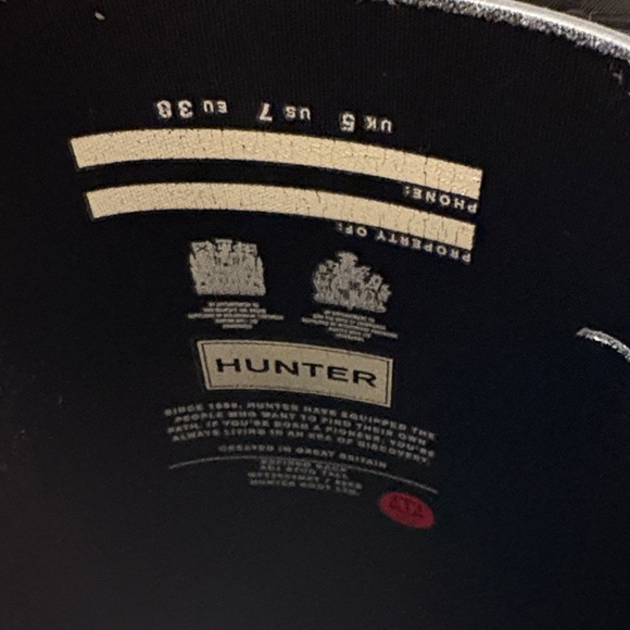 Hunter Black Rain Boots - Picture 3 of 5